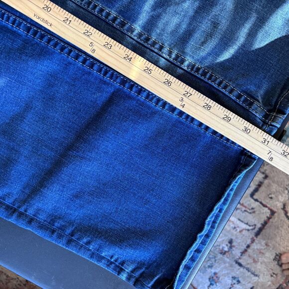 BKE Jeans Men s 34 Blue Straight Leg Comfort Fit Solid Cotton Blend - Picture 4 of 8